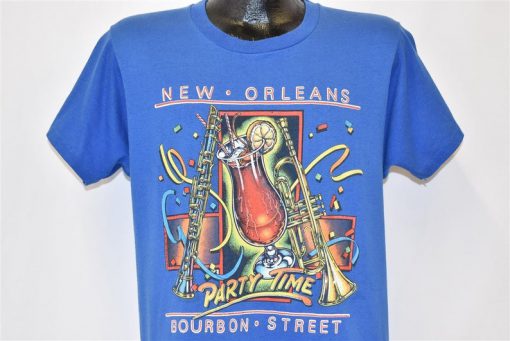 80s New Orleans Bourbon Street Party Time t-shirt