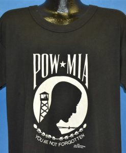 80s POW MIA Gone But Not Forgotten t-shirt