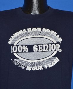 80s Seniors Have No Fear 1980 High School t-shirt