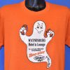 80s Waynesburg Hotel Lounge Genny Light Beer Boos-ster Chub's Cartoon Ghost t-shirt