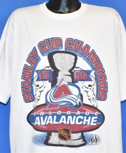 90s Colorado Avalanche Stanley Cup Champions 1996 NHL t-shirt