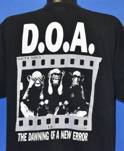 90s DOA The Black Spot Album Dawning New Error t-shirt Back