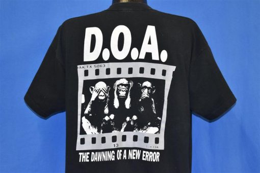 90s DOA The Black Spot Album Dawning New Error t-shirt Back