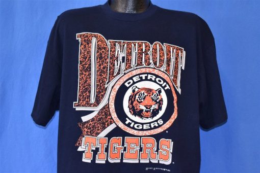 90s Detroit Tigers Baseball MLB Blue t-shirt