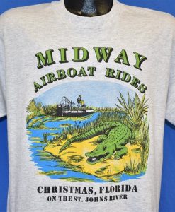 90s Midway Airboat Rides St. John's River t-shirt