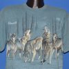 90s Minnesota White Wolves Howling Animal Wolf t-shirt