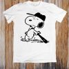 Snoopy Playing Baseball Funny Unisex T Shirt