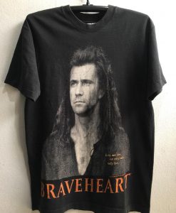 1995 Brave Heart, Mel Gibson Rare Vintage Original Movie Tshirt