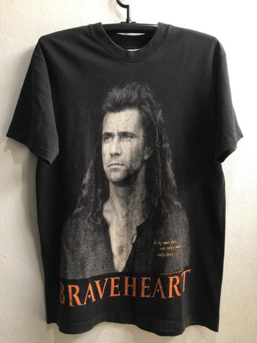 1995 Brave Heart, Mel Gibson Rare Vintage Original Movie Tshirt