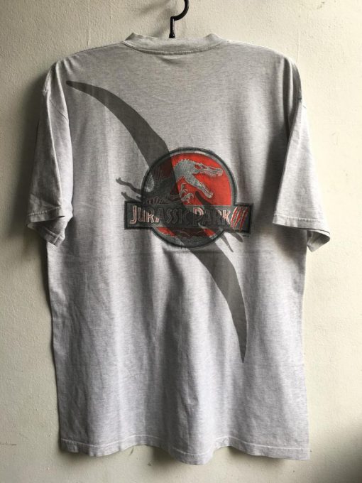 2001 Jurassic Park 3 Vintage Original Movie Tshirt Back