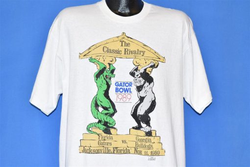 80s Gator Bowl 1989 Florida Georgia Bulldogs Classic Rivalry College Football t-shirt