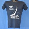 80s Sail the British Virgins Sailing Moorings Island t-shirt