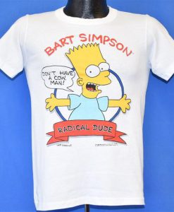 90s Bart Simpson Don't Have a Cow Man Funny Cartoon TV Show t-shirt