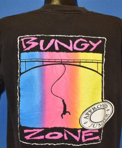 90s Bungy Zone Approved Jumper Neon Sunset t-shirt Back