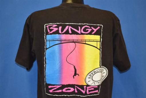 90s Bungy Zone Approved Jumper Neon Sunset t-shirt Back