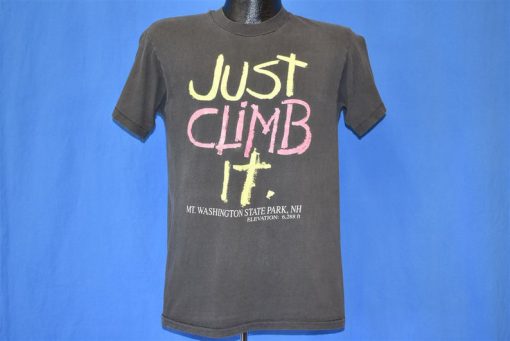 90s Just Climb It Mt. Washington State Park New Hampshire Tourist t-shirt