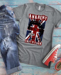 Anarchy In The UK Shirt, British Flag Vintage Tshirt