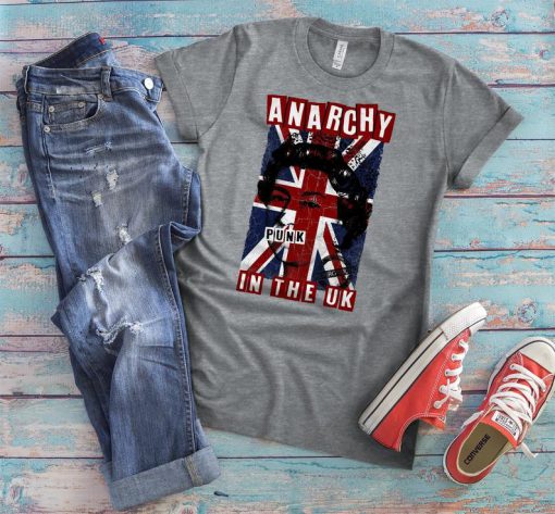 Anarchy In The UK Shirt, British Flag Vintage Tshirt