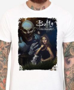 Buffy the Vampire Slayer - White T-Shirt. Men's & Women's all sizes. The Master