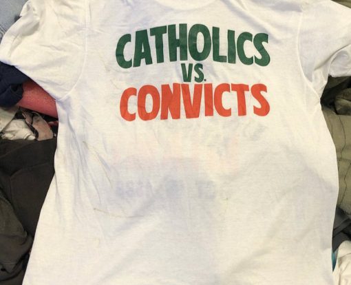 Catholics vs Convicts Shirt Notre Dame Shirt Reproduction Shirt