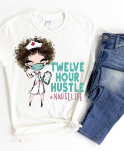 Curly Hair Nurse T-Shirt