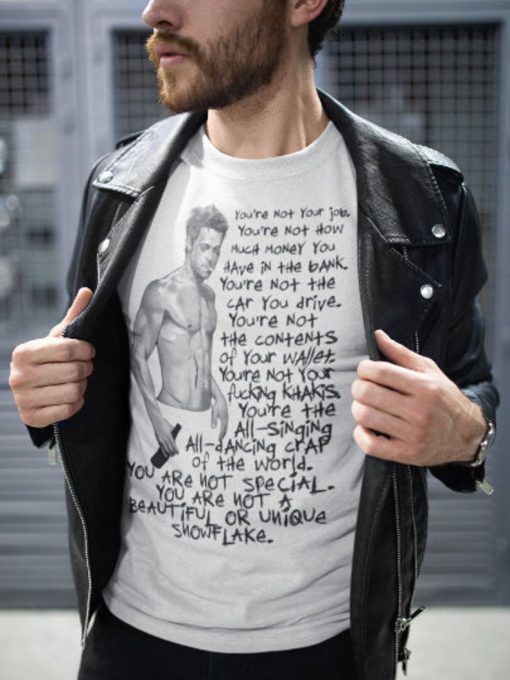 Fight Club Shirt Brad Pitt Shirt Snowflake Shirt