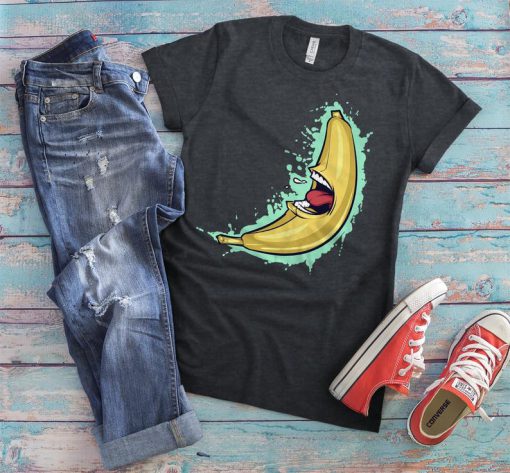 Funny Banana Shirt, Vegan Retro Vintage Tshirt