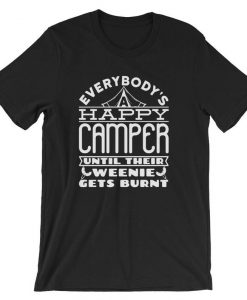 Funny Happy Camper Camping T Shirt