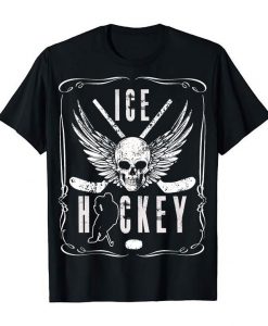 Ice Hockey 2020 Championship Ice Skate Training Sports Event Love Contact Sports Title BMF Skull N Bones Tops T-Shirts