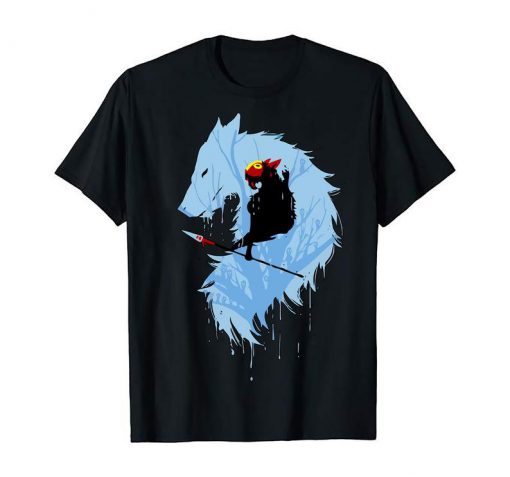 Japanese Art Princess Mononoke Tee Inspired by the Anime Hayao Miyazaki Anime Shirt Ghibli Shirt Manga Gift