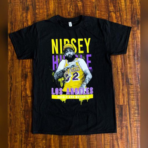 Nipsey Hussle rapper “Los Angeles” lakers RIP LA unisex graphic t shirt