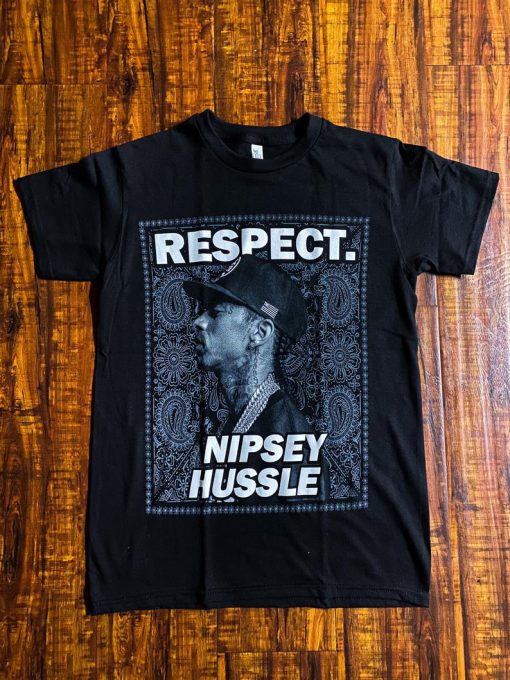 Nipsey Hussle rapper “Respect” RIP LA unisex graphic t shirt