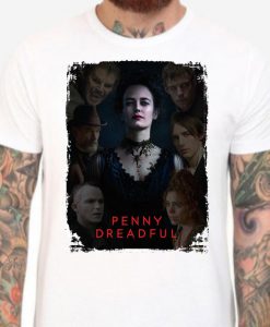 Penny Dreadful - White T Shirt. vanessa Ives, Frankenstein, Wolf-man. halloween horror. Men's & Women's all sizes