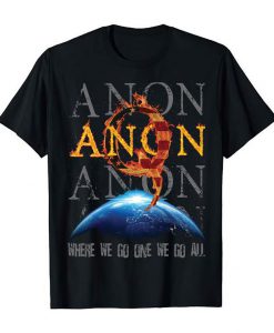 QAnon Patriot Great Awakening Gifts WWG1WGA Where We Go One We Go All Conspiracy Theory To Follow The White Rabbit Through The Storm T-Shirt