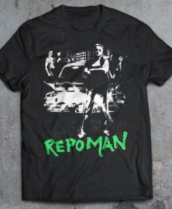 Repo Man Movie Shirt, 80's Cult Film, Emilio Estevez, Alex Cox, Harry Dean Stanton, Punk Movie