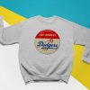 Retro Badge Pullover Sweatshirt Unofficial Los Angeles Dodgers Vintage Aesthetic