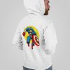 Retro Premium Pullover Hoodie Unofficial American Super Hero Inspired by Vintage Comic Back