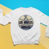 Retro Pullover Sweatshirt Unofficial Los Angeles Dodgers Vintage Aesthetic Blue Badge