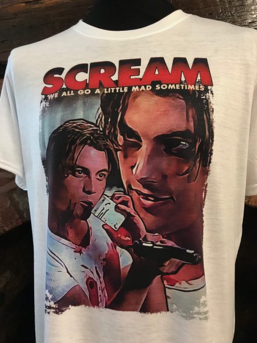 Scream Movie T-shirt. Billy Loomis - Skeet Ulrich. Men's & Women's Tshirt