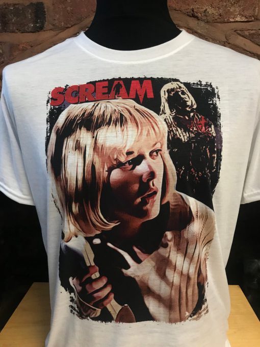 Scream T-Shirt! Drew Barrymore, Casey Becker. 90's Horror.