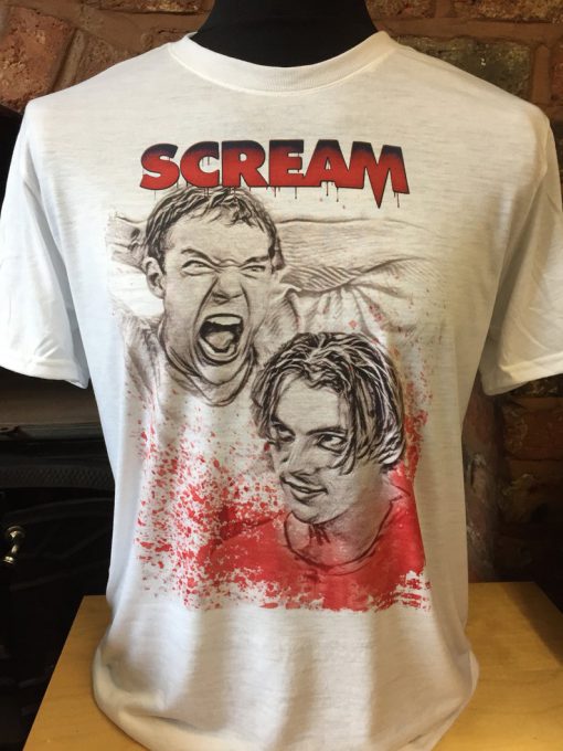 Scream T-Shirt! Matthew Lillard and Skeet Ulrich as Billy and Stu. 90's Horror