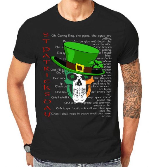 St Patricks Day Irish Clover Skull N Bones For Ireland And Drinking Celebration Tops & Tees From Boston To Dublin Gift T-Shirt