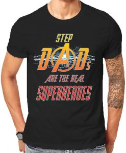 Step Dad Are The Real Superheroes Movie Gifts For Step Fathers Day And Birthday Celebrate The Superhero In Your Family T-Shirts