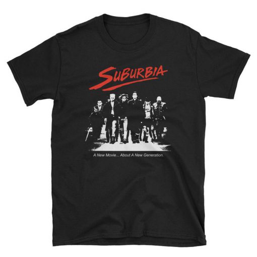 Suburbia 1983 Movie T-Shirt, Punk Movie, TSOL, The Vandals, DI, Circle Jerks, Black Flag, X, Minor Threat, Ramones