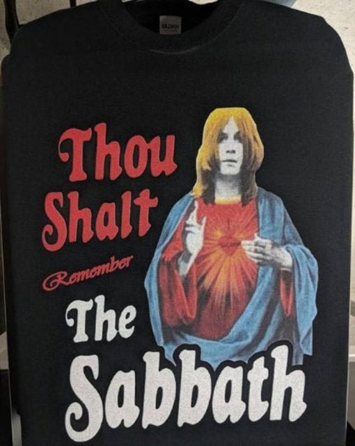 Thou Shalt Remember the Sabbath T Shirt Black Sabbath T-shirt Ozzy Shirt