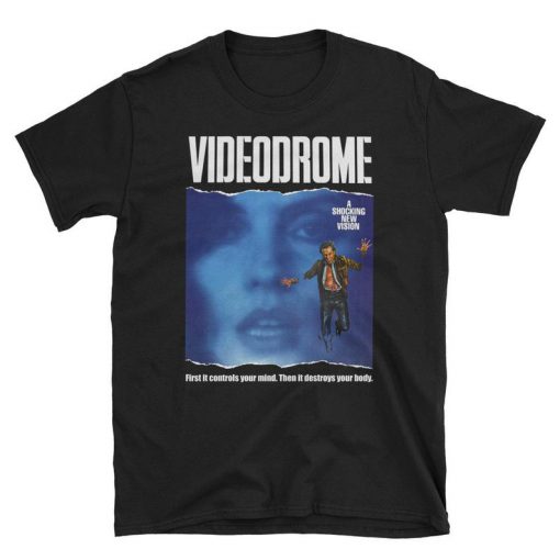 Videodrome Movie Shirt 1983 T-Shirt, David Cronenberg, Debbie Harry, James Woods, Sci-Fi Horror Shirt, Cult Film