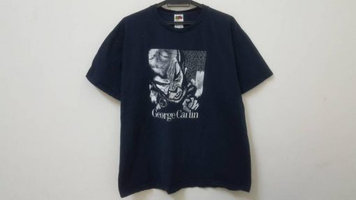 Vintage 00s GEORGE CARLIN jesus is coming look busy rare hype dope swag style t shirt