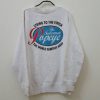 Vintage 90s Popeye character no.1 rare nice design back sweatshirt