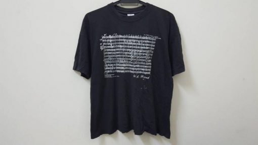 Vintage 90s WOLFGANG AMADEUS MOZART a little serenade t shirt distressed rare hype dope swag t shirt