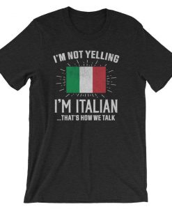 Vintage I'm Not Yelling I'm Italian, That's How We Talk Tee